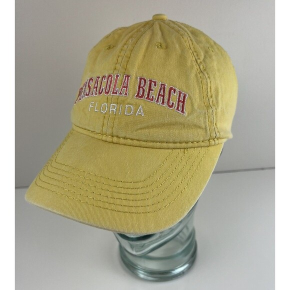 Unbranded Accessories - Pensacola Beach Florida Retro Baseball Hat Ball Cap Dad Collegiate Yellow & Pink